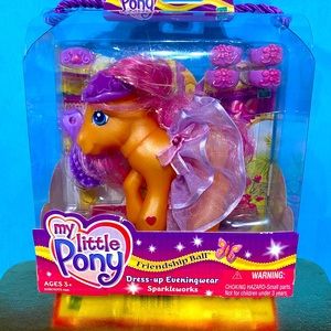 MY LITTLE PONY G3 NWT 2003 FRIENDSHIP BALL DRESS-UP EVENINGWEAR SPARKLE WORKS